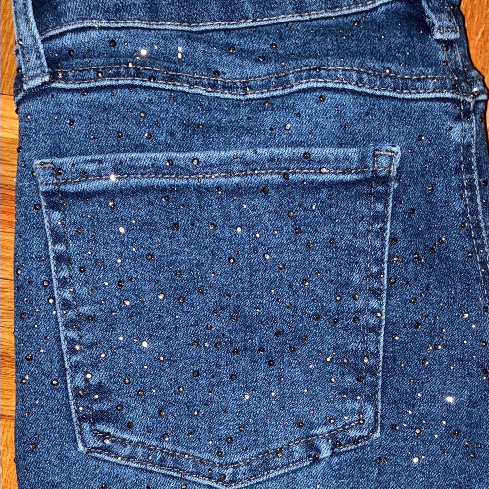 Forever 21 Dark Blue Rhinestone Bootcut - Picture 10 of 10